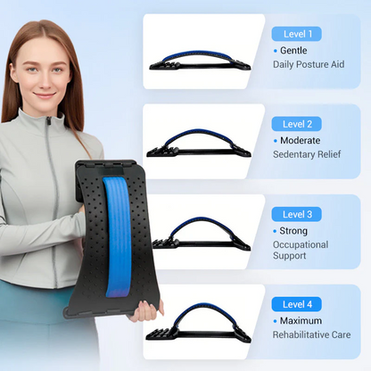💐 SONDERANGEBOT – 50 % Rabatt! Hochwertiger magnetischer Lendenwirbelstrecker – sanfte Akupunkturmassage, atmungsaktiver Stoff