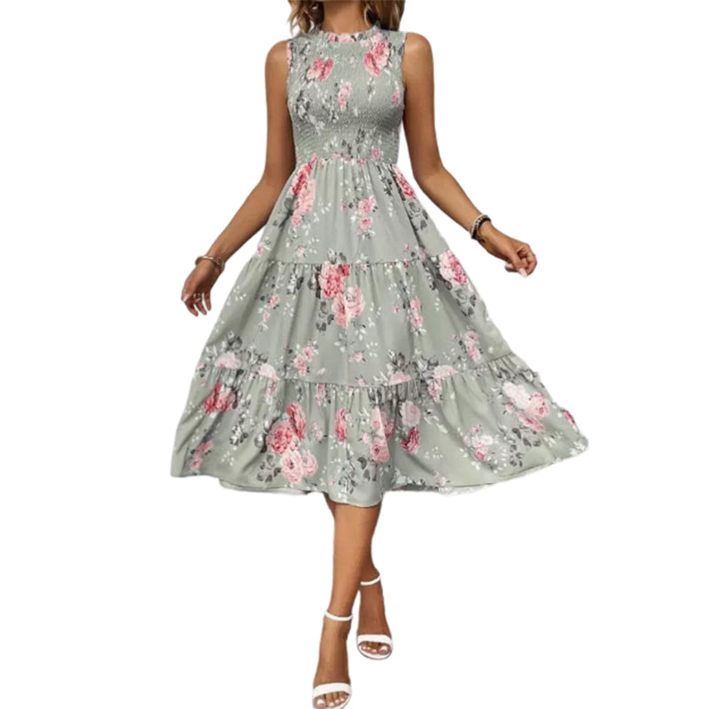 👗🌸 40% RABATT! Ärmelloses Freizeitkleid mit Blumenmuster für Damen – Leicht, lässig & perfekt für den Sommer 🌼