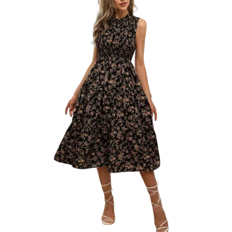 👗🌸 40% RABATT! Ärmelloses Freizeitkleid mit Blumenmuster für Damen – Leicht, lässig & perfekt für den Sommer 🌼