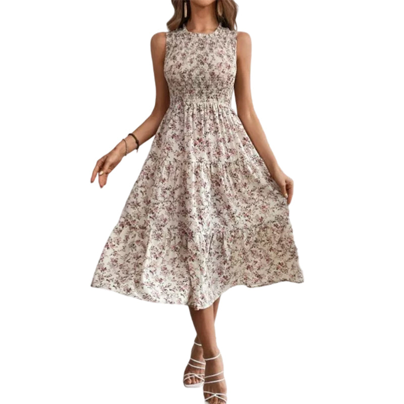 👗🌸 40% RABATT! Ärmelloses Freizeitkleid mit Blumenmuster für Damen – Leicht, lässig & perfekt für den Sommer 🌼