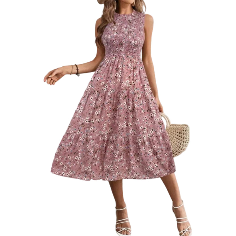 👗🌸 40% RABATT! Ärmelloses Freizeitkleid mit Blumenmuster für Damen – Leicht, lässig & perfekt für den Sommer 🌼