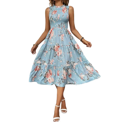 👗🌸 40% RABATT! Ärmelloses Freizeitkleid mit Blumenmuster für Damen – Leicht, lässig & perfekt für den Sommer 🌼