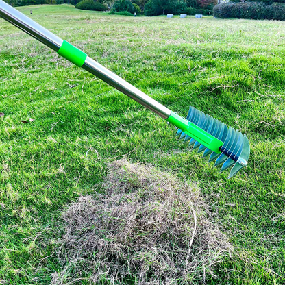 🌱 Hochleistungs-Vertikutier- und Belüftungsrechen ✨ Perfekt für Rasenpflege & Gartenpflege🌿2.