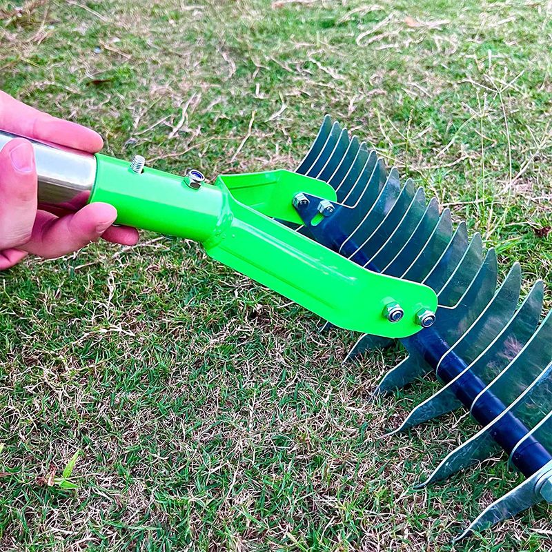 🌱 Hochleistungs-Vertikutier- und Belüftungsrechen ✨ Perfekt für Rasenpflege & Gartenpflege🌿2.