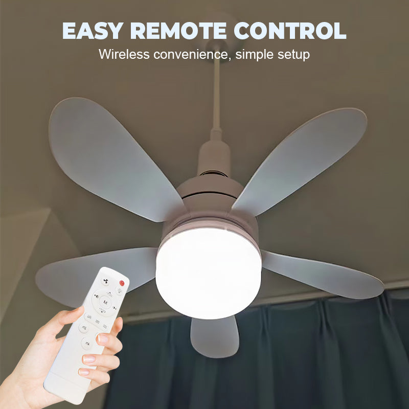 💡 2-in-1-Deckenventilator ✨ mit LED-Beleuchtung & Fernbedienung 🎛️ Leise & 4-Gang 🌀