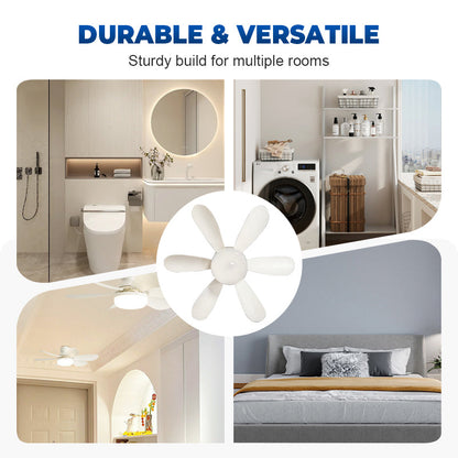 💡 2-in-1-Deckenventilator ✨ mit LED-Beleuchtung & Fernbedienung 🎛️ Leise & 4-Gang 🌀