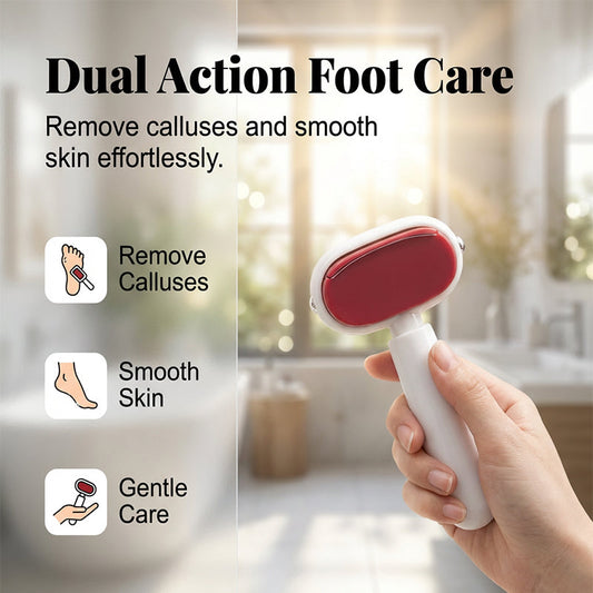🦶 50% RABATT! 🛁 Doppelseitige Fußfeile gegen Hornhaut – Sanft & effektiv – Für babyweiche Füße – Salon-Ergebnis zu Hause ✨