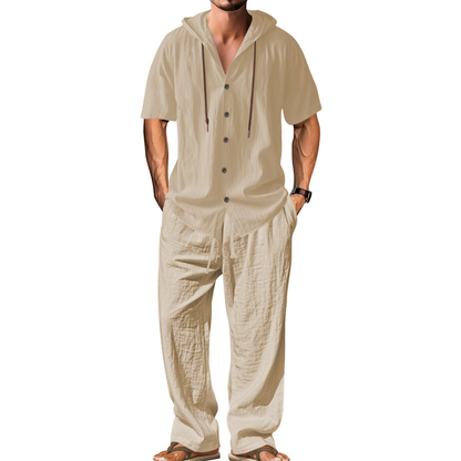 🔥 Befristetes Angebot – Freizeit-Set für Herren: Kapuzenshirt & Hose