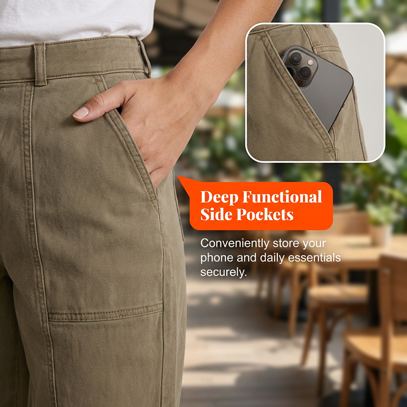 🔥Damenhose✨ Hohe Taille 🩰 Konischer Schnitt ✨ Elegant & Bequem💃