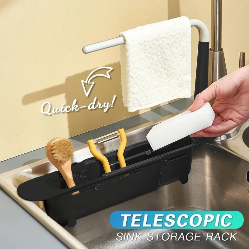🧽50% Rabatt Aktualisiertes Teleskop-Spülbecken-Aufbewahrungsregal😊