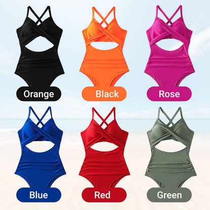 ⏰🔥 DEIN NEUER SOMMER-LIEBLING. Women's Solid Ribbed Cutout-Front Shaping Swimsuit – der perfekte Mix aus Style & Funktion. Die Ripp-Struktur schmeichelt jeder Figur, der Cutout setzt Akzente. Für Strand, Pool & heiße Tage. 👙🌊