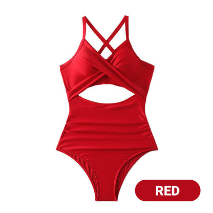 ⏰🔥 DEIN NEUER SOMMER-LIEBLING. Women's Solid Ribbed Cutout-Front Shaping Swimsuit – der perfekte Mix aus Style & Funktion. Die Ripp-Struktur schmeichelt jeder Figur, der Cutout setzt Akzente. Für Strand, Pool & heiße Tage. 👙🌊
