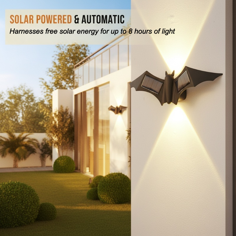 ⏳Limitiertes 50 % Rabatt⏰Wasserdichte LED-Wandleuchte mit Solarstromversorgung🦋💡