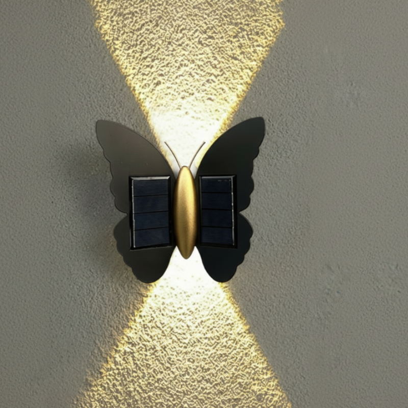 ⏳Limitiertes 50 % Rabatt⏰Wasserdichte LED-Wandleuchte mit Solarstromversorgung🦋💡