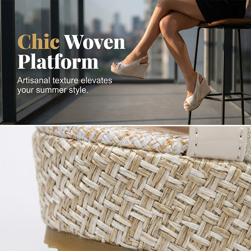 👡 LIMITED-TIME 50% RABATT! 🌸 Damen-Keilsandalen mit Zehensteg – Plattform, Atmungsaktiv, Rutschfeste Sohle 🌴