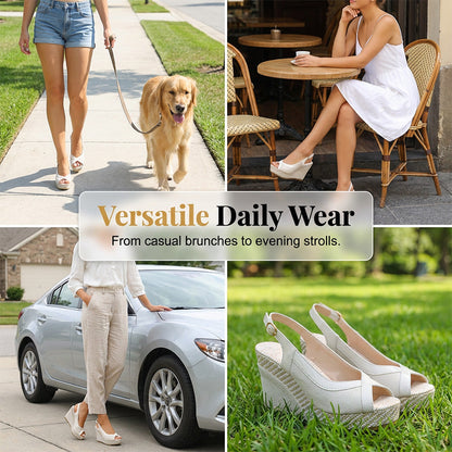 👡 LIMITED-TIME 50% RABATT! 🌸 Damen-Keilsandalen mit Zehensteg – Plattform, Atmungsaktiv, Rutschfeste Sohle 🌴