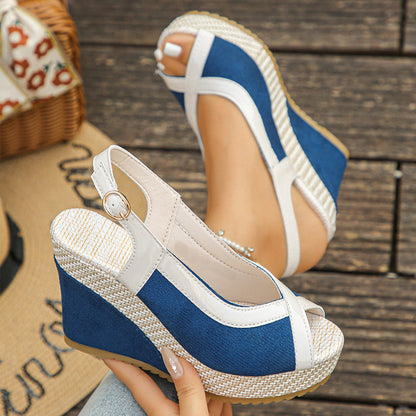 👡 LIMITED-TIME 50% RABATT! 🌸 Damen-Keilsandalen mit Zehensteg – Plattform, Atmungsaktiv, Rutschfeste Sohle 🌴