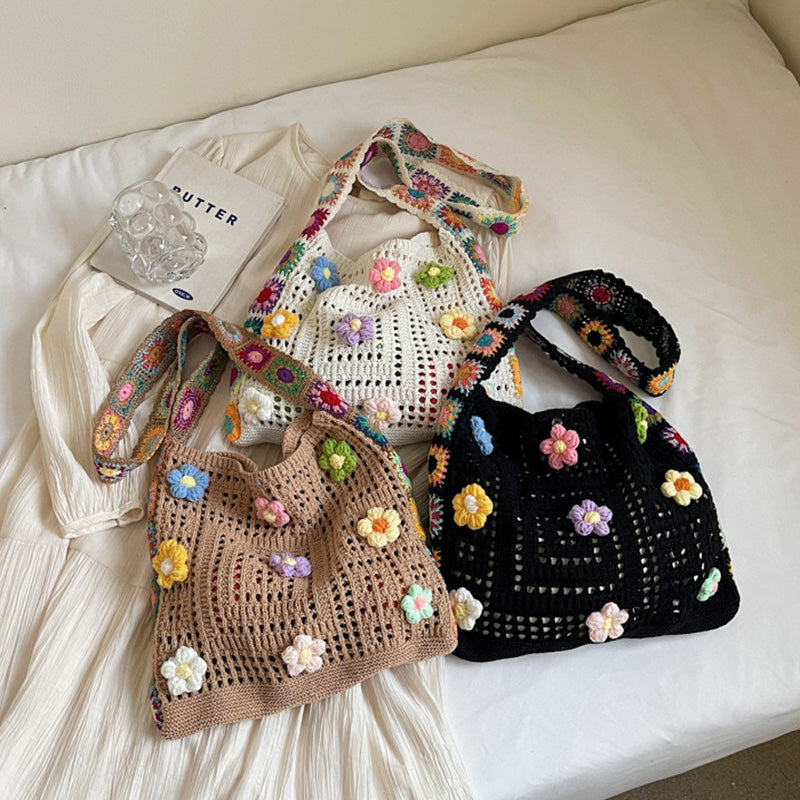 👜 50% RABATT! 🧶 Ethnische Häkel-Umhängetasche für Damen – Handgefertigt, Leicht & Ideal Für Einen Bohemischen Stil Im Urlaub Oder Alltag 🌸
