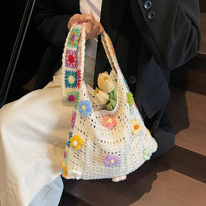👜 50% RABATT! 🧶 Ethnische Häkel-Umhängetasche für Damen – Handgefertigt, Leicht & Ideal Für Einen Bohemischen Stil Im Urlaub Oder Alltag 🌸