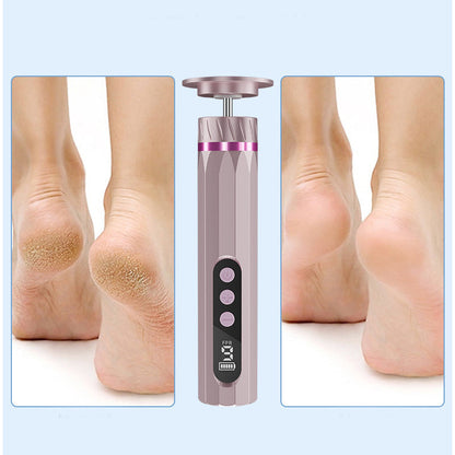 🦶🔧 Elektrische Fußfeile mit 9 Geschwindigkeitsstufen | LCD-Anzeige · USB-C-Aufladung · Gehäuse aus Aluminiumlegierung · Mehrere Schleifköpfe · Ergonomischer Griff im Stiftdesign
