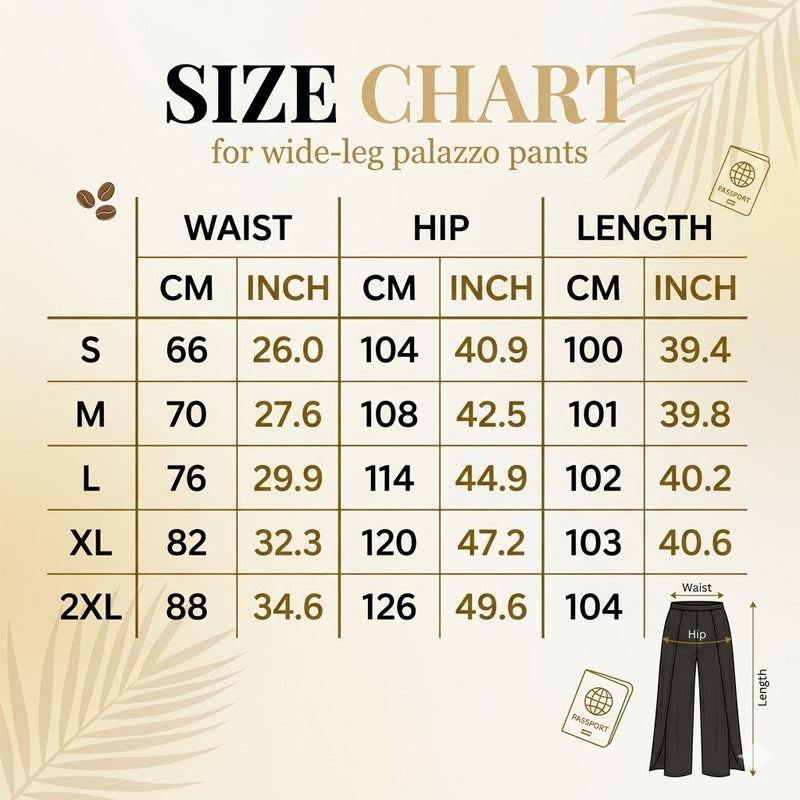 ✨ Schick & bequem: Fließende Chiffon-Hose mit weitem Bein für Damen – für jeden Anlass ✨