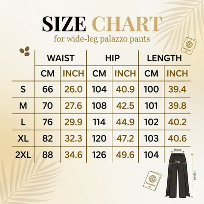 ✨ Schick & bequem: Fließende Chiffon-Hose mit weitem Bein für Damen – für jeden Anlass ✨