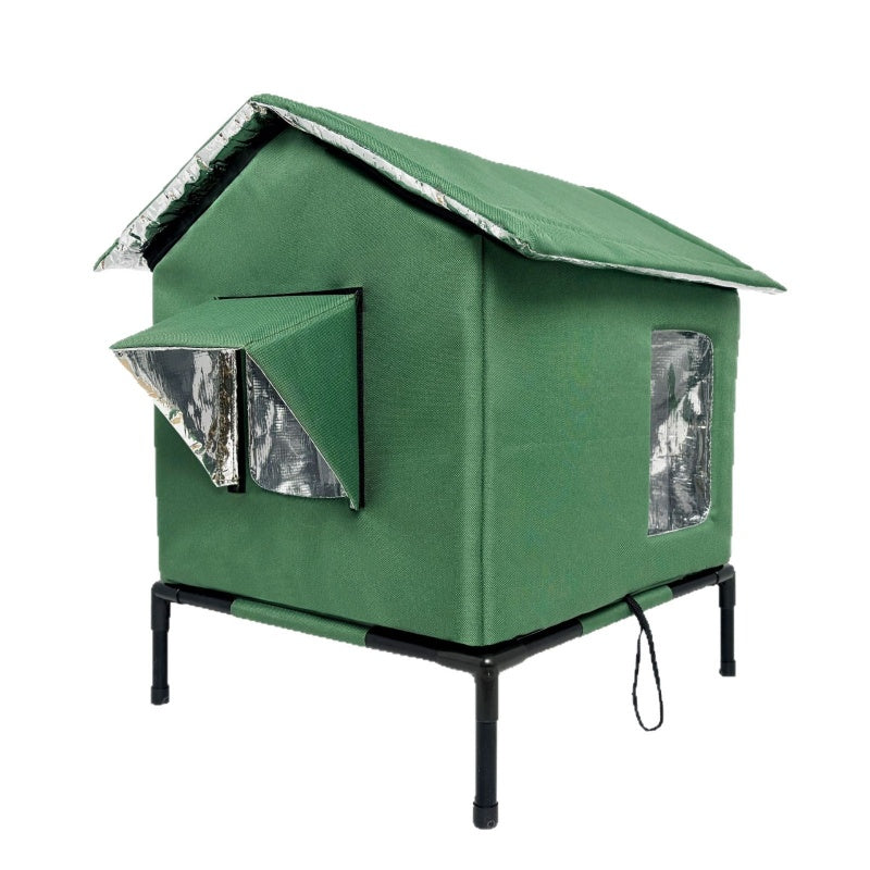 🐱 50% RABATT!🏠 Wasserdichtes Outdoor-Katzenhaus – erhöht, zerlegbar & klappbar – ideal für verwilderte Katzen, Garten & Balkon – wetterfest & flexibel🐾💤