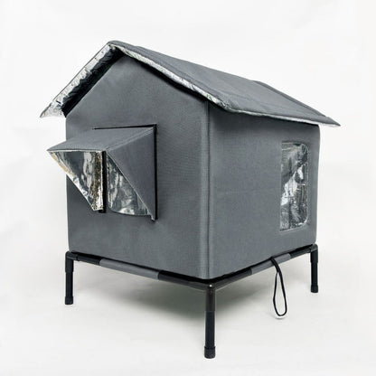 🐱 50% RABATT!🏠 Wasserdichtes Outdoor-Katzenhaus – erhöht, zerlegbar & klappbar – ideal für verwilderte Katzen, Garten & Balkon – wetterfest & flexibel🐾💤