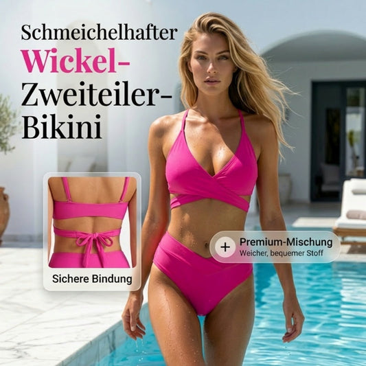 🏄‍♀️Neues Modell 2026-Bestseller-👙Sexy zweiteiliges Damen-Bikini-Set mit Schnürung