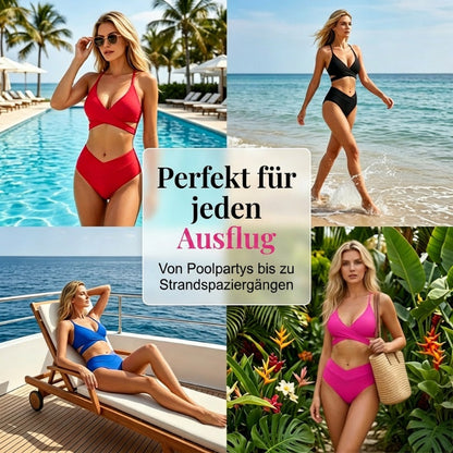 🏄‍♀️Neues Modell 2026-Bestseller-👙Sexy zweiteiliges Damen-Bikini-Set mit Schnürung
