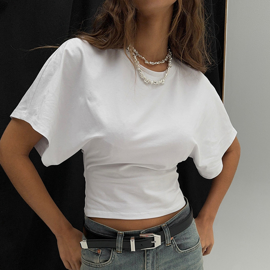 👚 50% RABATT! ☀️ Damen Sommer Chic – Tailliertes T-Shirt – Figurbetont, luftig & vielseitig für warme Tage 🌸
