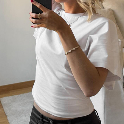 👚 50% RABATT! ☀️ Damen Sommer Chic – Tailliertes T-Shirt – Figurbetont, luftig & vielseitig für warme Tage 🌸