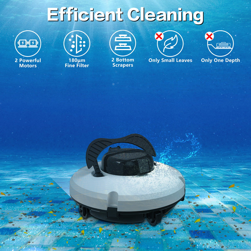 🤖🌊 Akku-Roboter-Poolreiniger für Schwimmbecken ✨