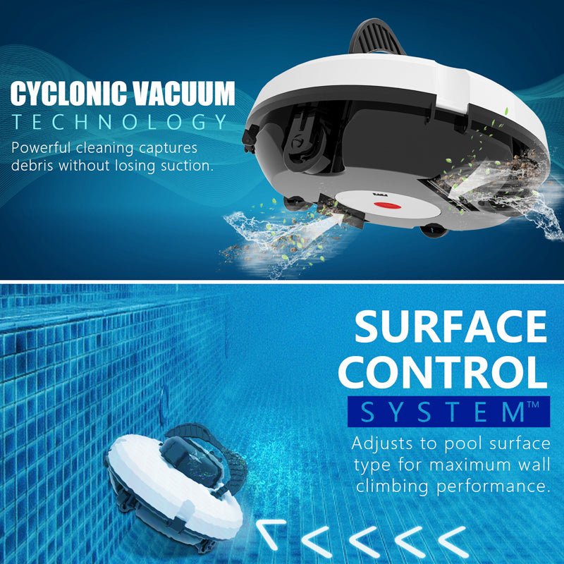 🤖🌊 Akku-Roboter-Poolreiniger für Schwimmbecken ✨