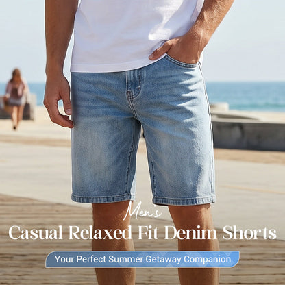 👖 50% RABATT! ☀️ Herren Denim-Shorts mit lässiger, lockerer Passform – Bequem, strapazierfähig & vielseitig für Sommer & Freizeit 🌊