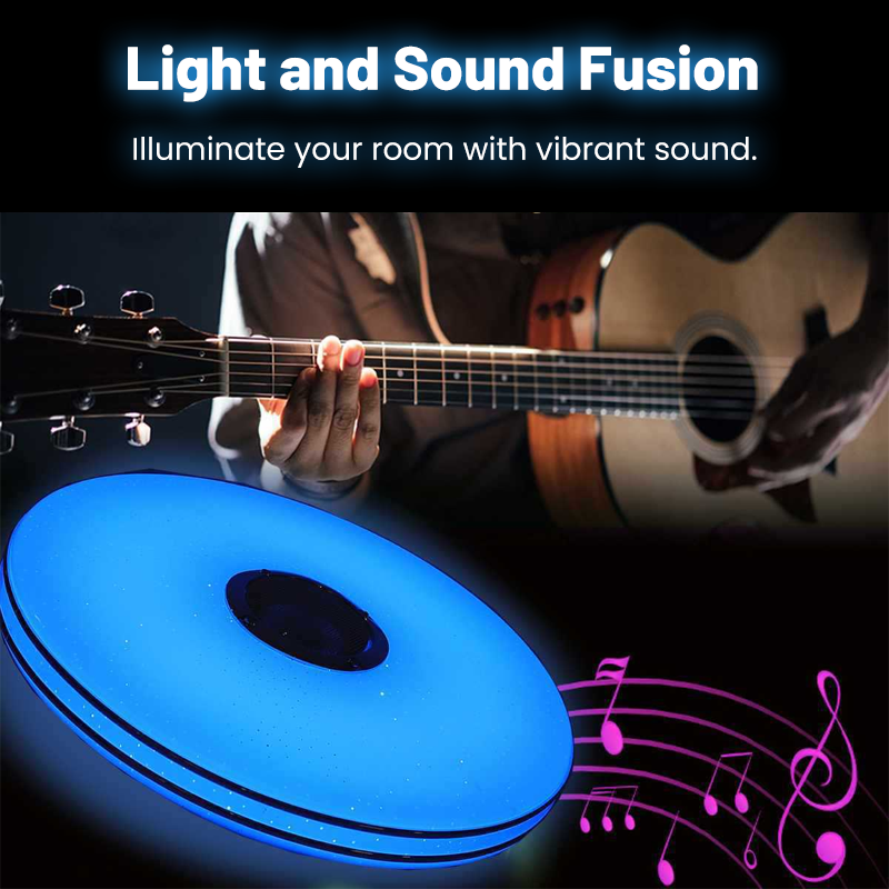 🎶💡 Intelligente LED-Musik-Deckenleuchte 🔊 Bluetooth-Lautsprecher