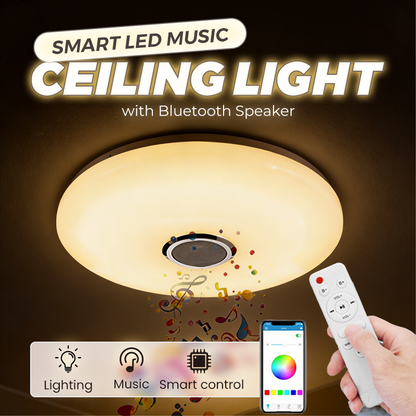 🎶💡 Intelligente LED-Musik-Deckenleuchte 🔊 Bluetooth-Lautsprecher