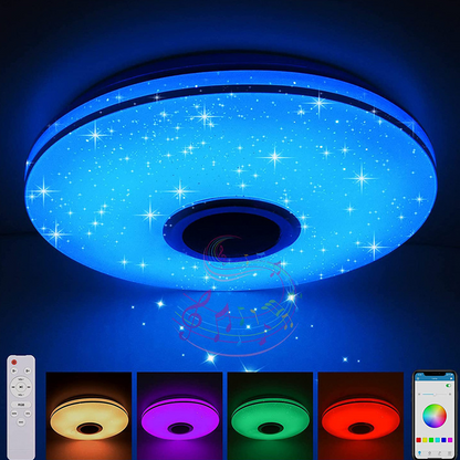 🎶💡 Intelligente LED-Musik-Deckenleuchte 🔊 Bluetooth-Lautsprecher