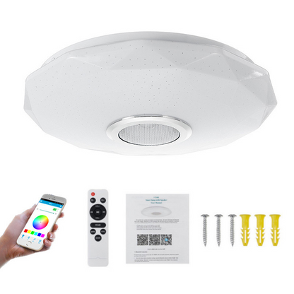 🎶💡 Intelligente LED-Musik-Deckenleuchte 🔊 Bluetooth-Lautsprecher