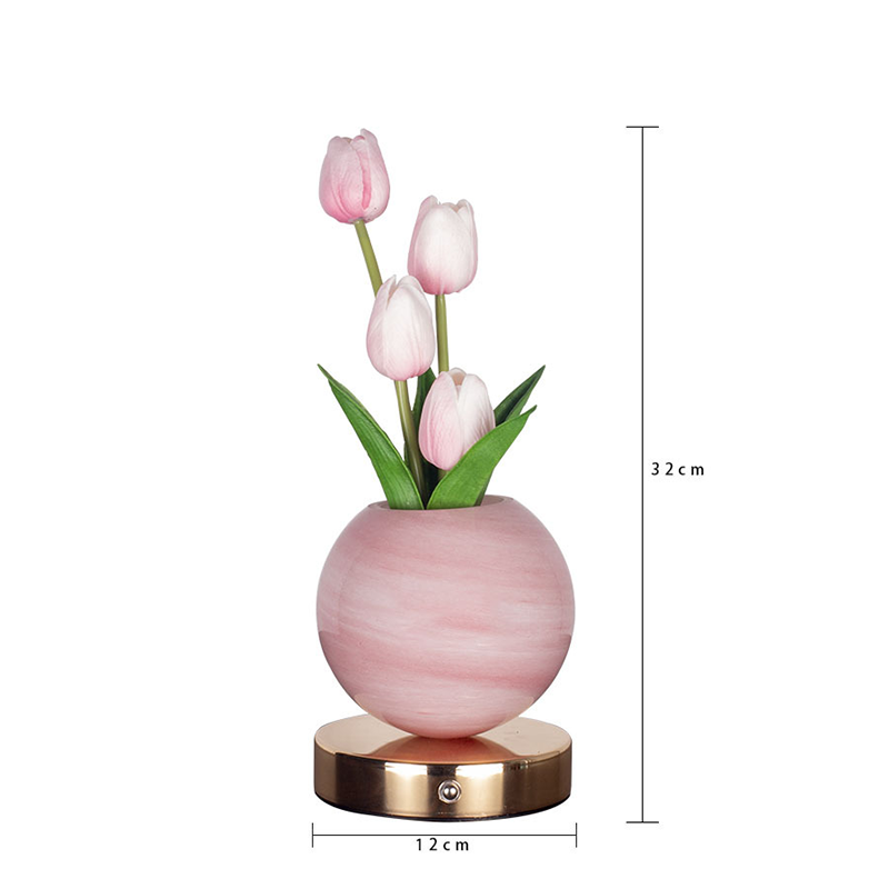 🌷💡🌸 Elegante Tulpenstrauß-Nachtlampe – Romantische Blumenlampe, Schlafzimmer Deko Nachtlicht