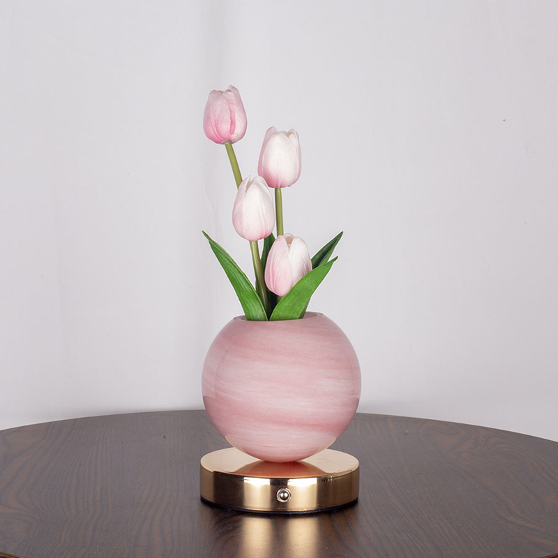 🌷💡🌸 Elegante Tulpenstrauß-Nachtlampe – Romantische Blumenlampe, Schlafzimmer Deko Nachtlicht
