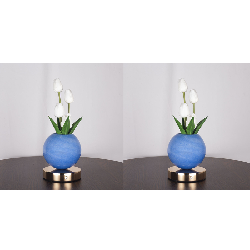 🌷💡🌸 Elegante Tulpenstrauß-Nachtlampe – Romantische Blumenlampe, Schlafzimmer Deko Nachtlicht