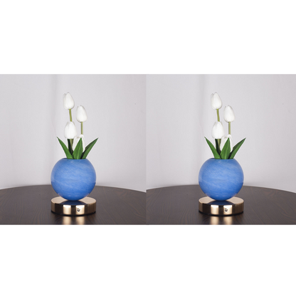 🌷💡🌸 Elegante Tulpenstrauß-Nachtlampe – Romantische Blumenlampe, Schlafzimmer Deko Nachtlicht