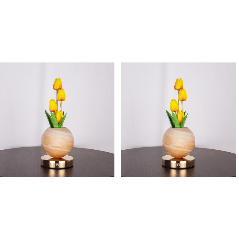 🌷💡🌸 Elegante Tulpenstrauß-Nachtlampe – Romantische Blumenlampe, Schlafzimmer Deko Nachtlicht