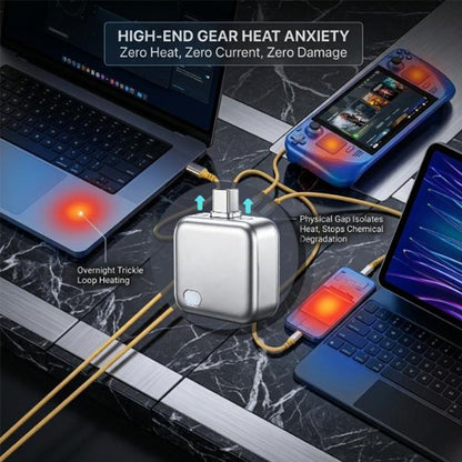 140W Schnelllade-Trenner mit KI-Erkennung – trennt automatisch bei vollem Akku – kompatibel mit Apple & Android – schützt vor Überladung🔋⚡