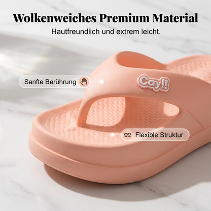 🔥2026 Neuheit Bestseller☁️ Wolkenweiche Plateau Flip-Flops für Damen🔥