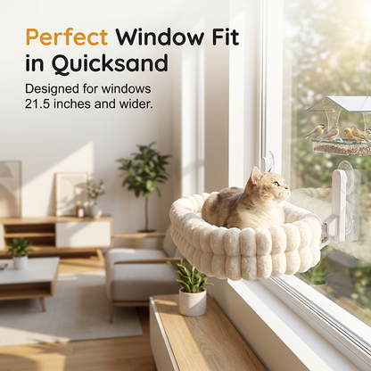 🐱 50% RABATT! Katzennetz-Hängematte – Saugnäpfe, Plüsch & doppelseitig ✨