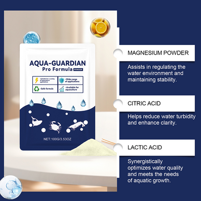 😍KAUFE 2, ERHALTE 1 GRATIS!💧 Aqua-Guardian Pro Formula Wasseraufbereiter – Macht trübes Wasser in wenigen Minuten klar, ist für Fische unbedenklich – für Süß- und Salzwasser geeignet 🐠