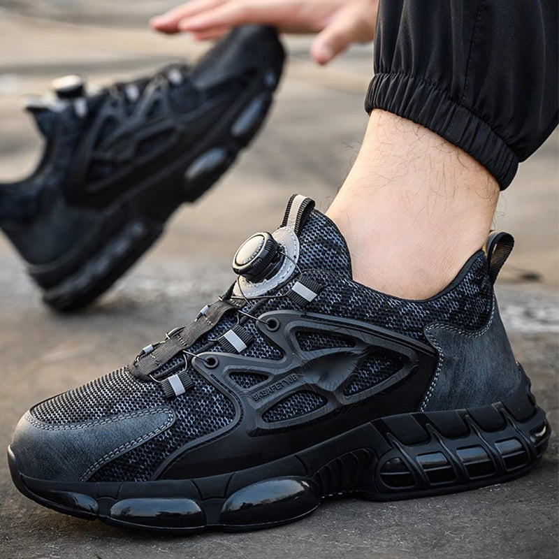 ⏳Nur 40% Rabatt zeitlich begrenzt ！！👟 Bequeme Sicherheitsschuhe für Herren mit schnell verstellbarer Schnalle✨