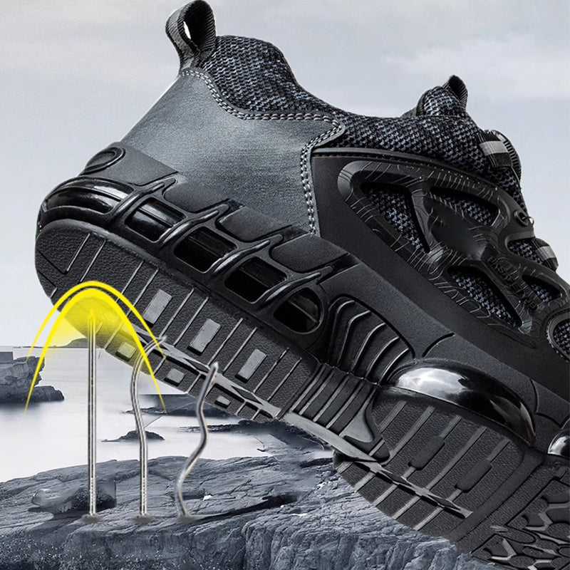 ⏳Nur 40% Rabatt zeitlich begrenzt ！！👟 Bequeme Sicherheitsschuhe für Herren mit schnell verstellbarer Schnalle✨